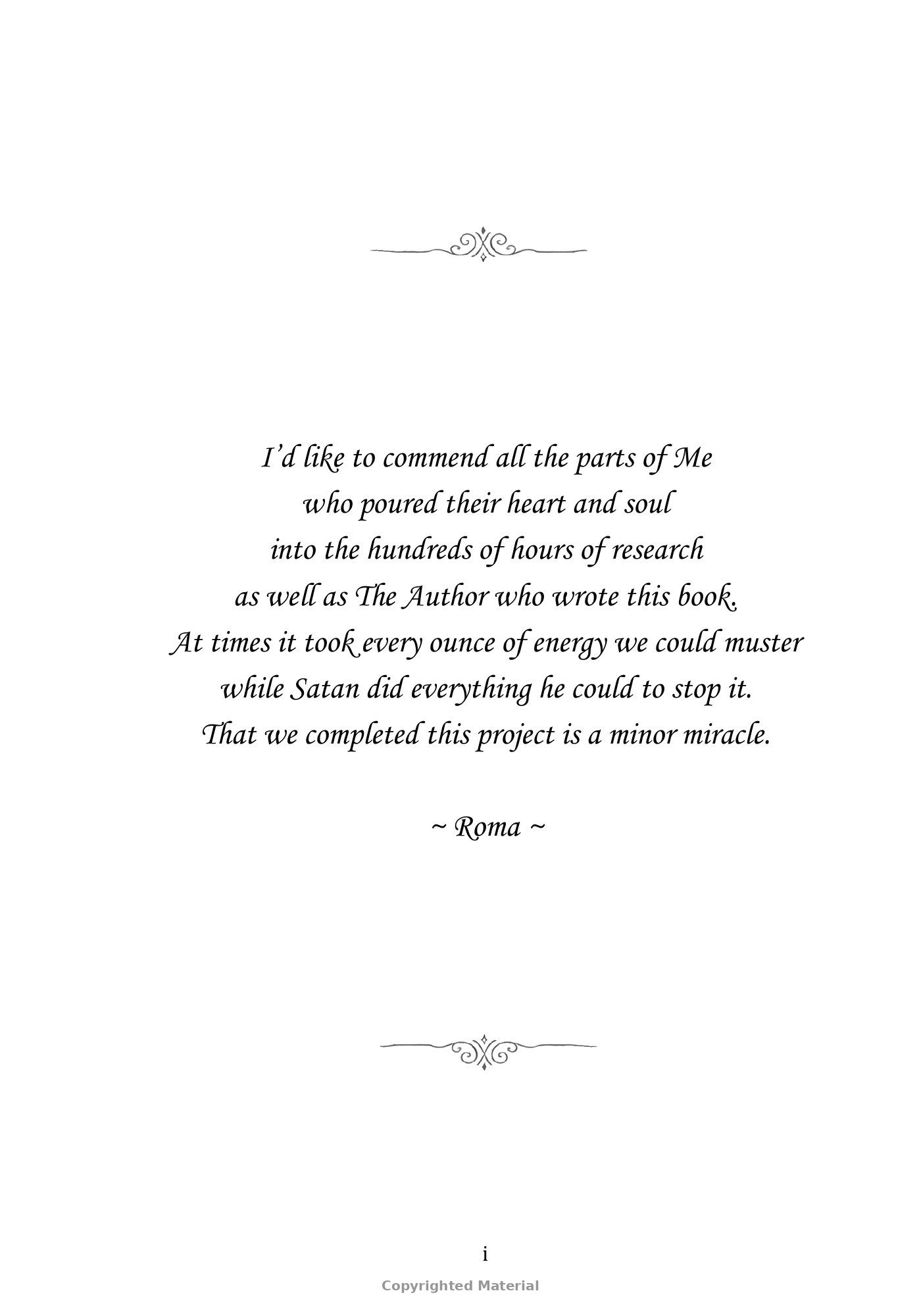 Page i of Through the Dark Corridors of Time